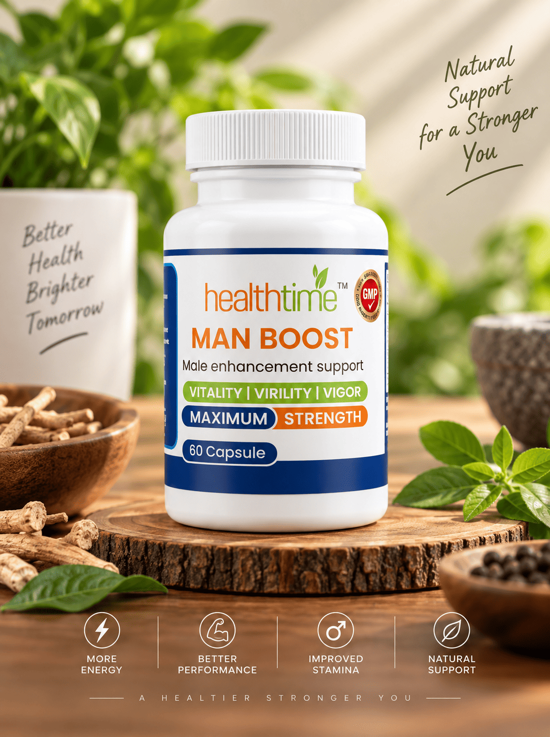 Health supplement for Men | Boost Testosterone Naturally | Enhance Performance & Energy - Image 3
